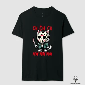 Camiseta Jason Meow Algodão Peruano
