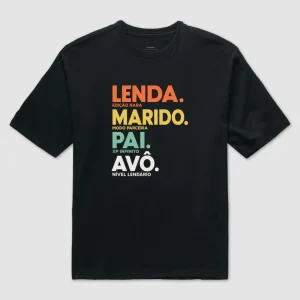 Camiseta Pai Avô Lendário Oversized