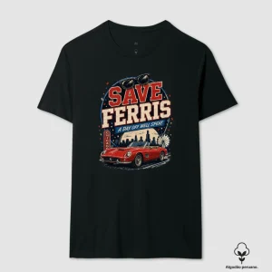 Camiseta Save Ferris Chicago Algodão Peruano
