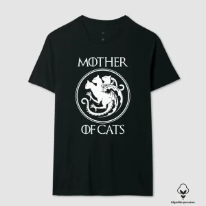 Camiseta Game of Thrones Mother Of Cats Algodão Peruano