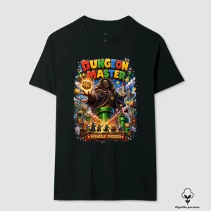 Camiseta RPG Dungeon Master Pipeworld Overseer Algodão Peruano