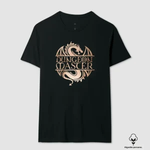 Camiseta RPG Dungeon Master Dragão Algodão Peruano