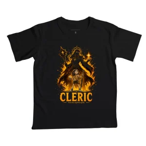 Camiseta Infantil RPG Pequena Cleric Vista Seu Universo Geek
