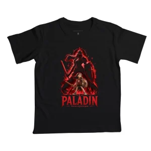 Camiseta Infantil RPG Pequena Paladin Vista Seu Universo Geek