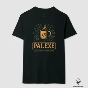 Camiseta Programação Pai EXE Algodão Peruano