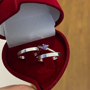 Alianças de Namoro 2mm em Prata 950 | Modelo Fino | Semi Anatômico Liso Polido