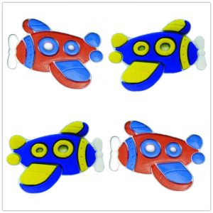 Apliques Emborrachado Para Laços e Tiaras Avião C/5PÇS