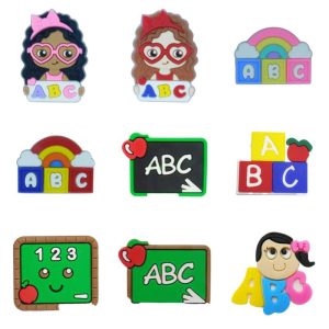 Apliques Emborrachado Para Laços e Tiaras Escolar ABC