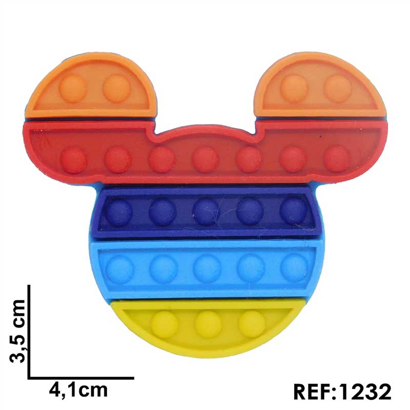 Apliques Emborrachado Para Laços e Tiaras Pop It C/5PÇS - Image 6