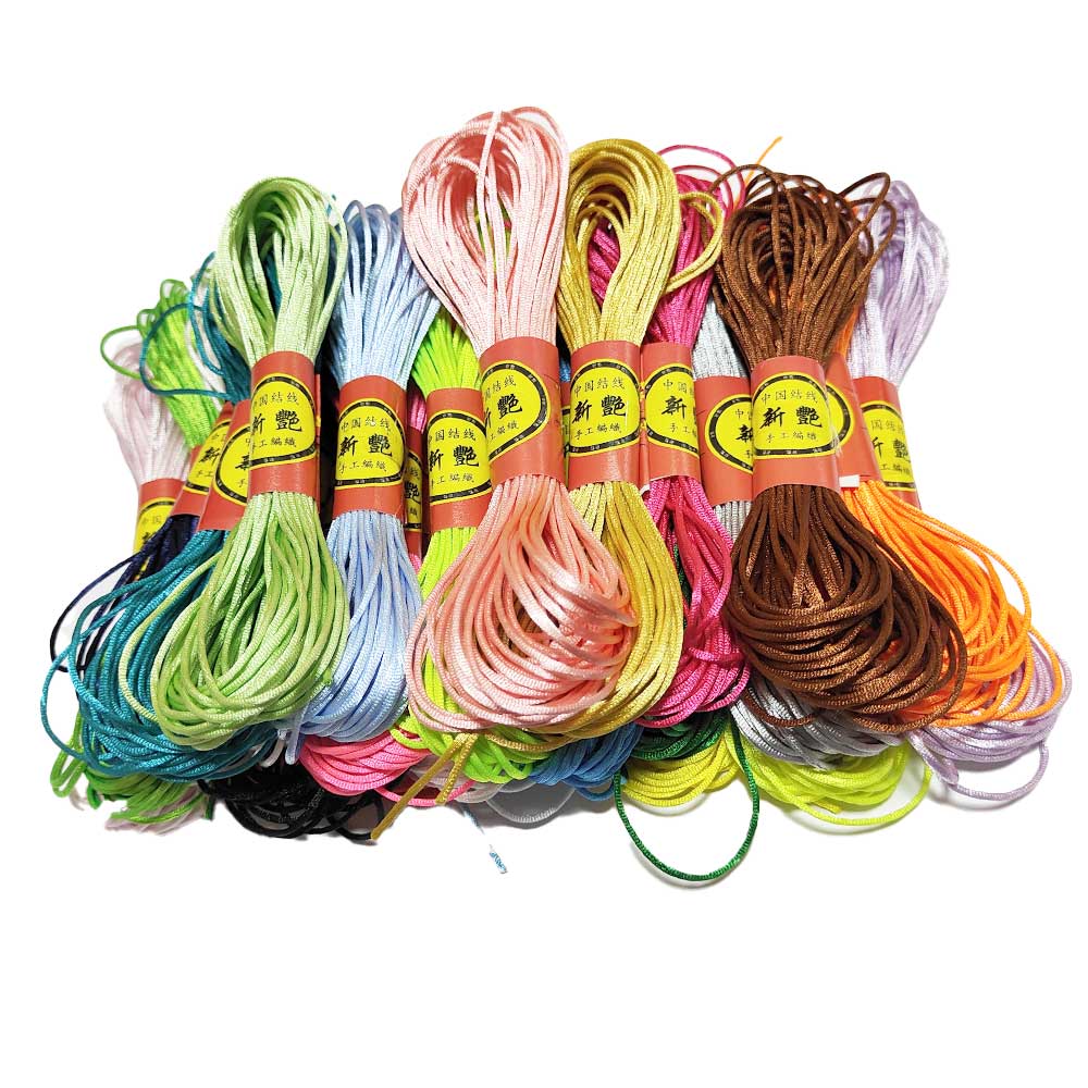 Cordão de Cetim Rabo de Rato 1mm Colorido 10metros - Image 2