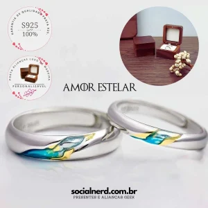 Alianças de Namoro Amor Estelar