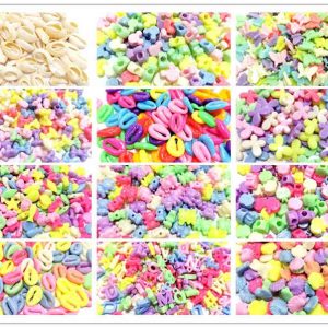 Miçanga Infantil Colorido Com Furo Passante Confecção De Pulseiras e Colar