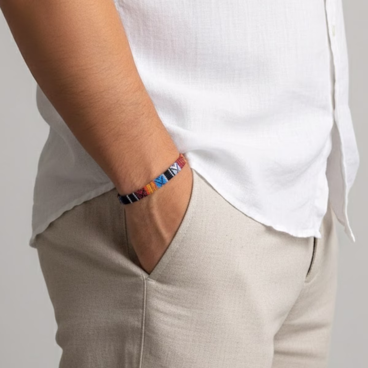 Pulseira de Tecido Masculina Hippie