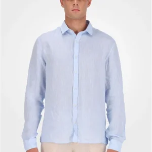Camisa Masculina Regular Cannes Linen – Azul Claro Camisa Masculina Regular Cannes Linen Azul Claro 5