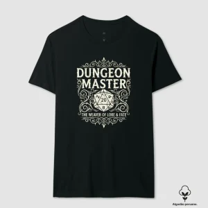 Camiseta RPG  Dungeon Master The Weaver Of Lore And Fate Algodão Peruano