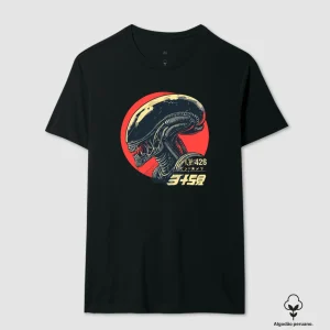 Camiseta Alien 426 Coleção Horror Espacial Algodão Peruano