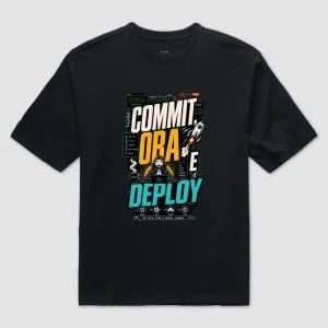 Camiseta Commit Ora e Deploy Oversized