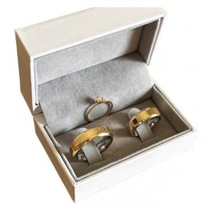 Alianças de Casamento Ouro 10K com Revestimento em Aço 5mm | Sofisticação e Durabilidade