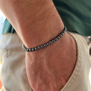 Pulseira Masculina Hematita